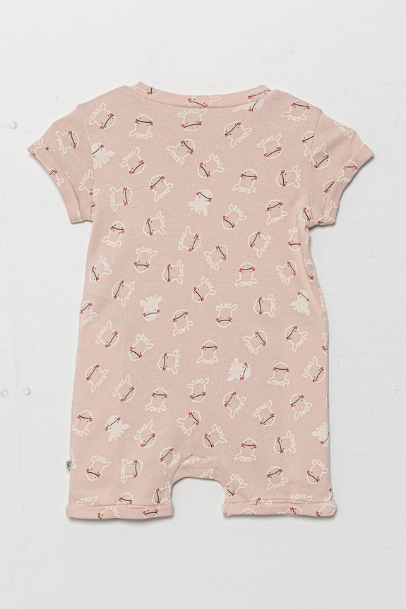 United Colors of Benetton rampers in cotone neonato/a 3PWB0T02E.W.Seasonal rosa SS25