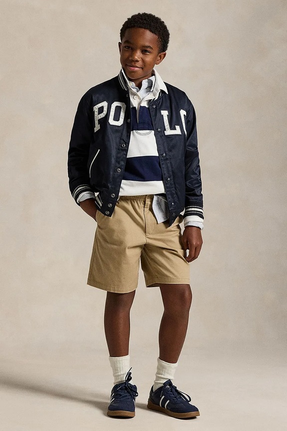 Detská bavlnená košeľa s dlhým rukávom Polo Ralph Lauren 323932280001 tmavomodrá