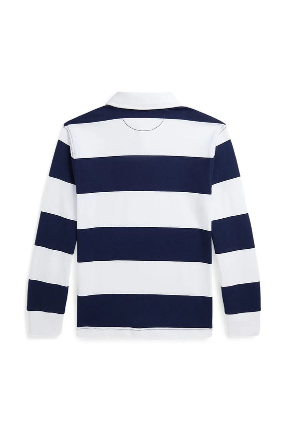 Chlapec Detská bavlnená košeľa s dlhým rukávom Polo Ralph Lauren 323932280001 tmavomodrá