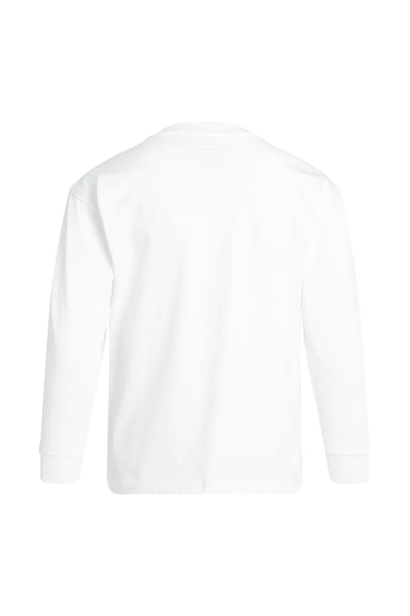 Dječja pamučna majica dugih rukava Calvin Klein Jeans IB0IB02354.PPYA bijela SS25