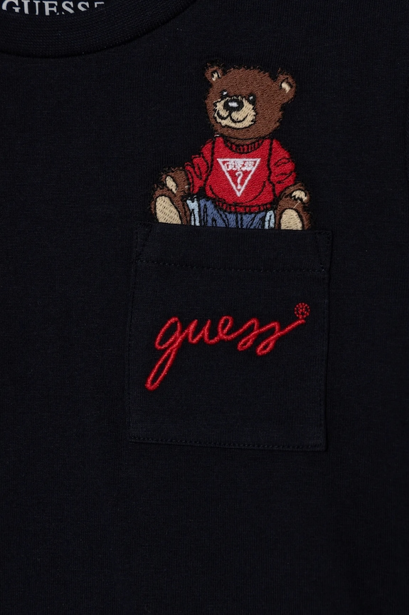 Αγορίστικα Παιδικό βαμβακερό μακρυμάνικο Guess N4BI06.I3Z14.PPYA σκούρο μπλε
