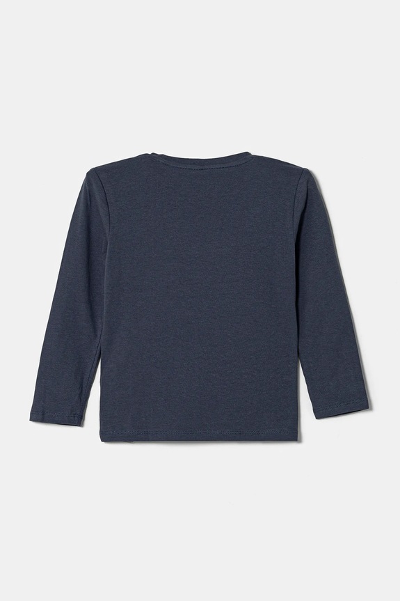 Guess longsleeve bawełniany dziecięcy N5RI17.K8HM4.PPYA granatowy SS25