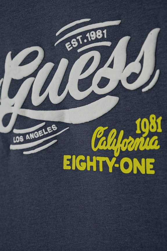 Chłopiec Guess longsleeve bawełniany dziecięcy N5RI17.K8HM4.PPYA granatowy