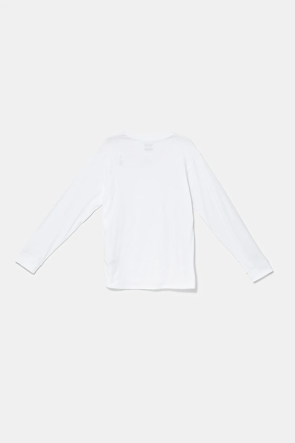 Vans longsleeve bawełniany dziecięcy Night Watchers VN000MK9WHT1 biały SS25