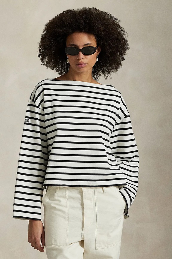 Polo Ralph Lauren cotton longsleeve top relaxed white 211959103