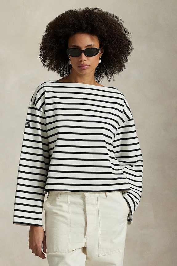 Polo Ralph Lauren cotton longsleeve top relaxed white 211959103