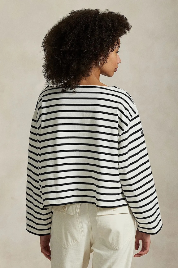 Polo Ralph Lauren cotton longsleeve top 211959103 white AW25