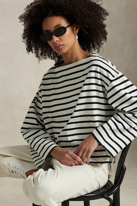 Polo Ralph Lauren cotton longsleeve top 211959103 white