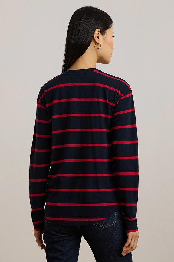 Lauren Ralph Lauren hosszú ujjú 200957603 sötétkék SS25