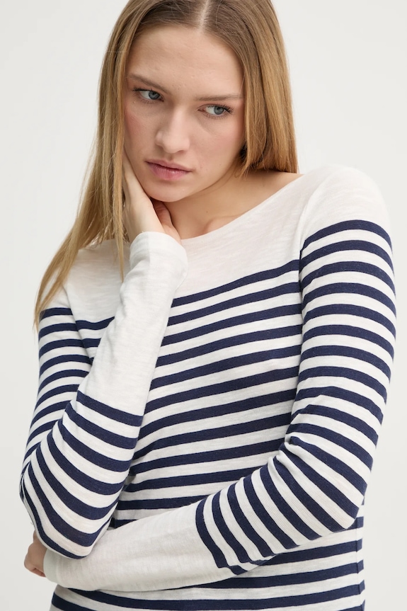 Marc O'Polo longsleeve bawełniany beżowy 502219652597