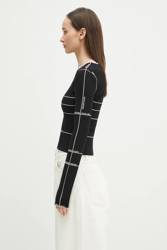 VETEMENTS jumper Knitted Longsleeve WA66KN110X black SS25