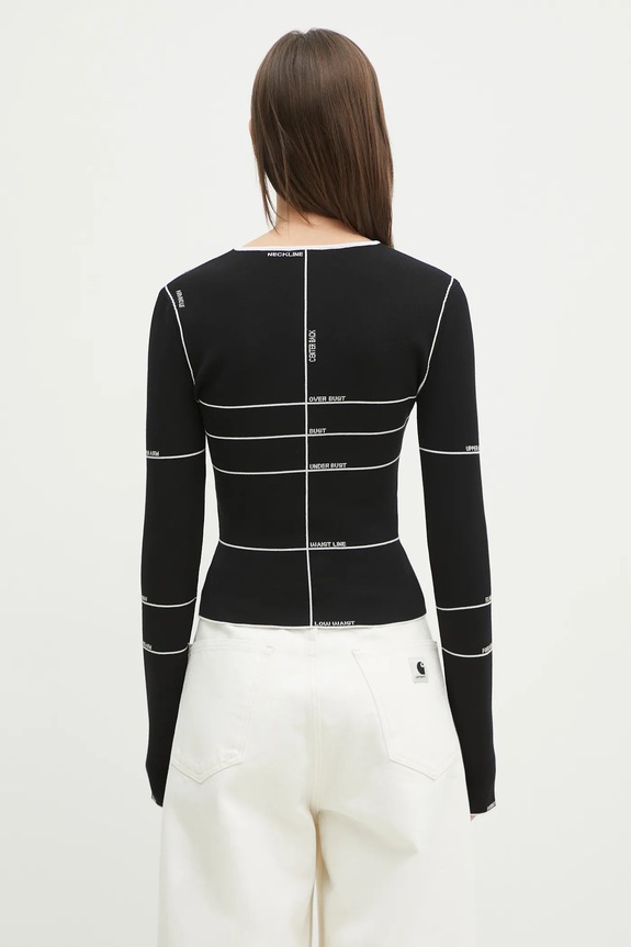 Clothing VETEMENTS jumper Knitted Longsleeve WA66KN110X black