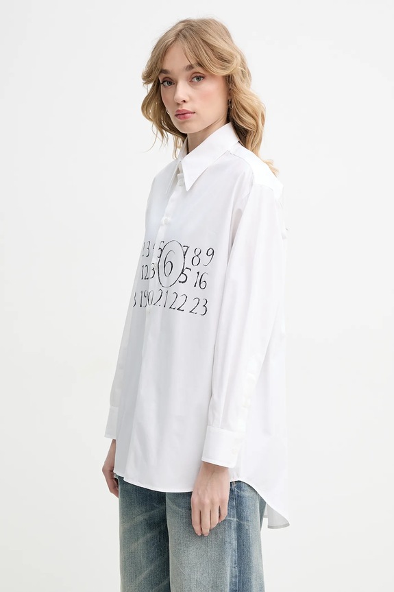 MM6 Maison Margiela cotton shirt beige S52DT0047.M35152