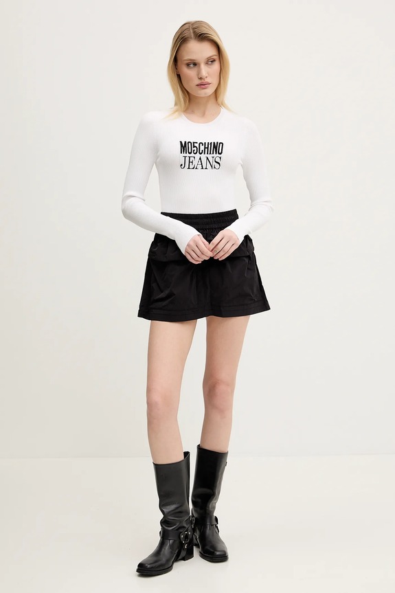 Pulover Moschino Jeans 0937.3203 bela SS25
