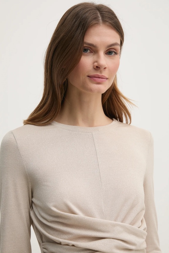 Majica z dolgimi rokavi OUI bež 91158