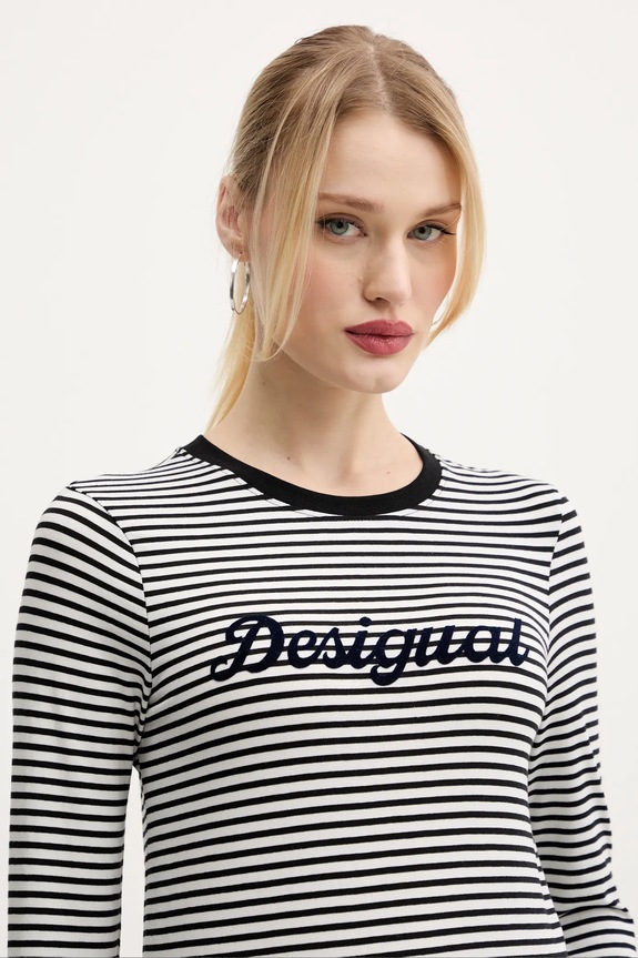 Μακρυμάνικο Desigual WISCONSIN μαύρο 25SWTK85