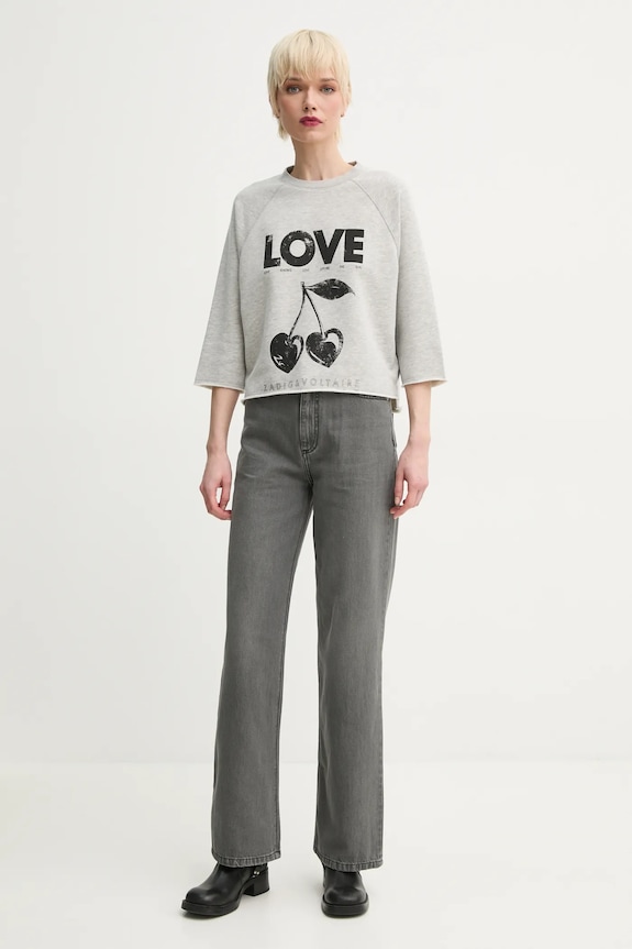 ZADIG&VOLTAIRE bluza JWSS01618.50 szary SS25