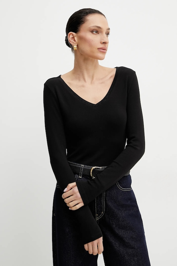 Morgan longsleeve TOUNG uni negru TOUNG
