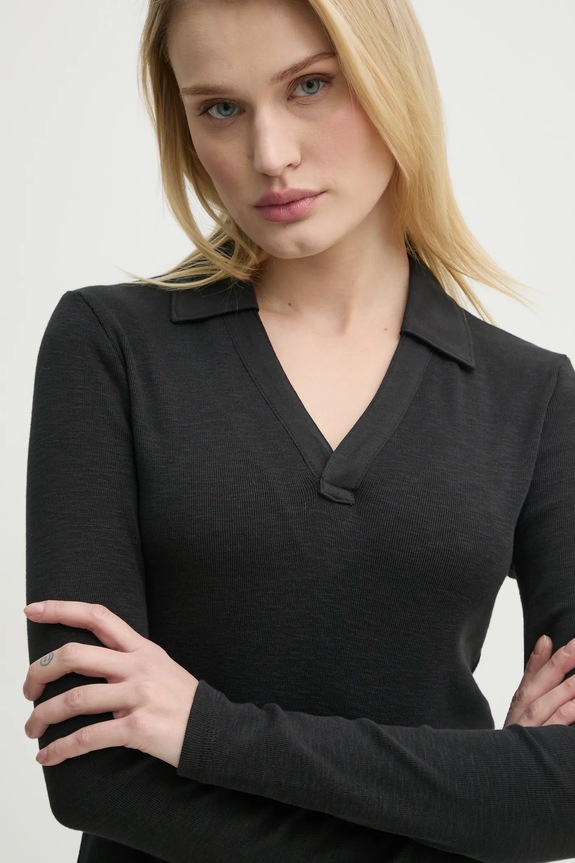 G-Star longsleeve bawełniany czarny D26074.D958