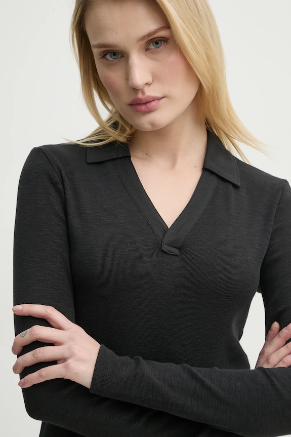 G-Star longsleeve bawełniany czarny D26074.D958