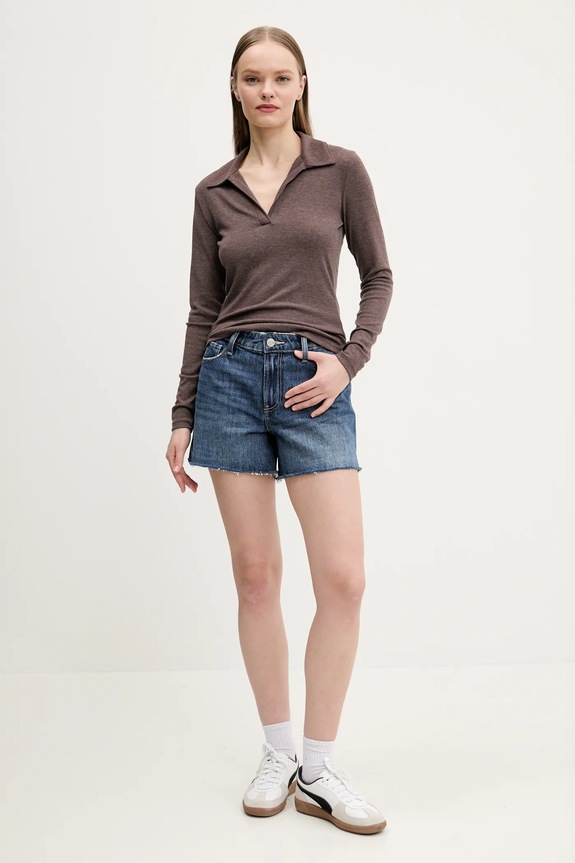 Μακρυμάνικο Abercrombie & Fitch KI139.5208.480 καφέ SS25