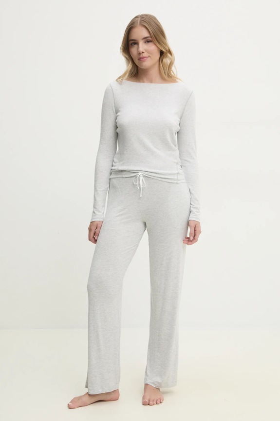 Abercrombie & Fitch hosszú ujjú KI139.5196.112 szürke SS25