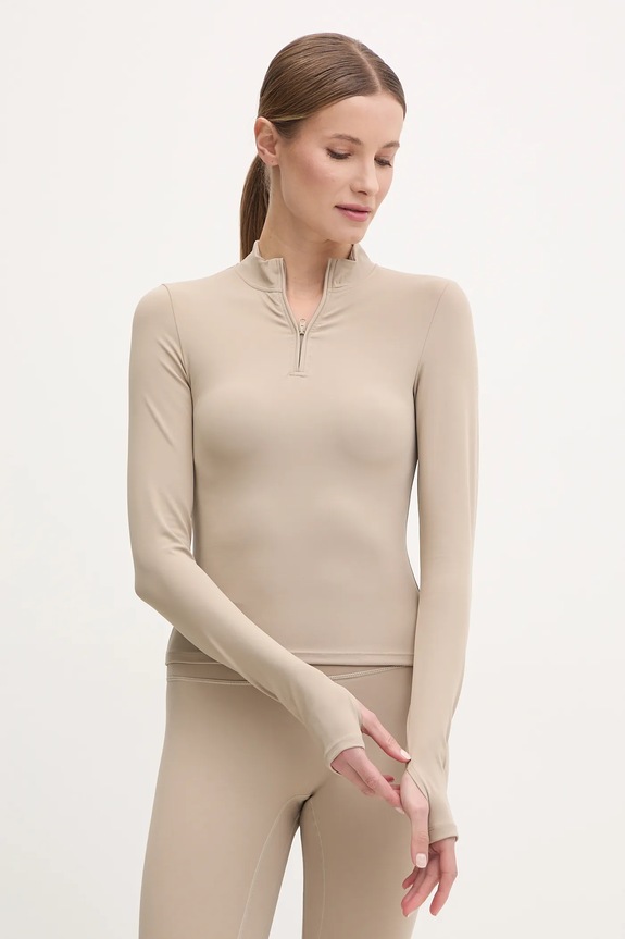 JOYINME longsleeve do jogi Motion z elastanem beżowy Longsleeve.Motion