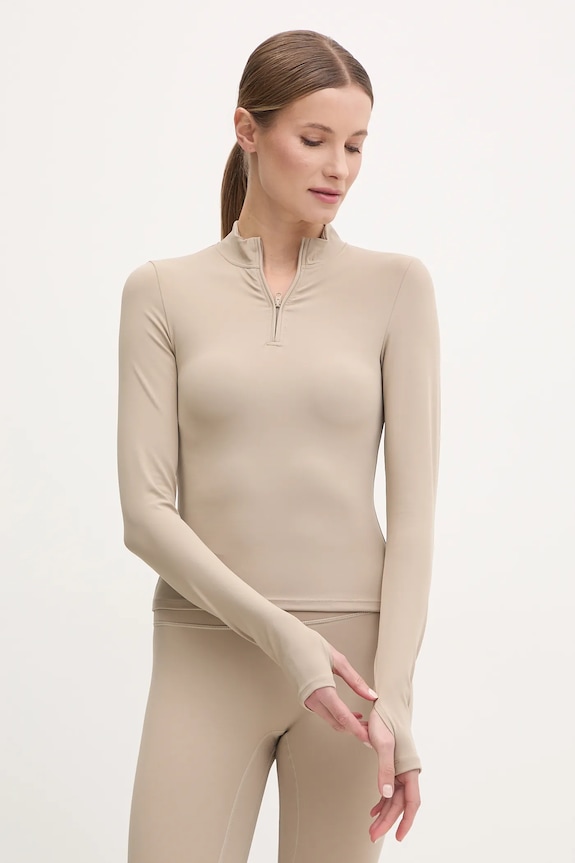 JOYINME longsleeve do jogi Motion z elastanem beżowy Longsleeve.Motion