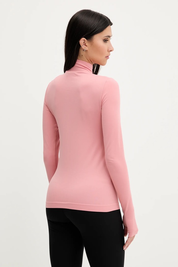 Ρούχα Μακρυμάνικο Pangaia Plant-Stretch Zipped Long Sleeve Top 10002426 ροζ