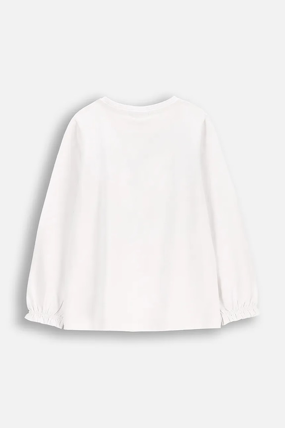 Coccodrillo longsleeve dziecięcy WC5143101NGK biały SS25