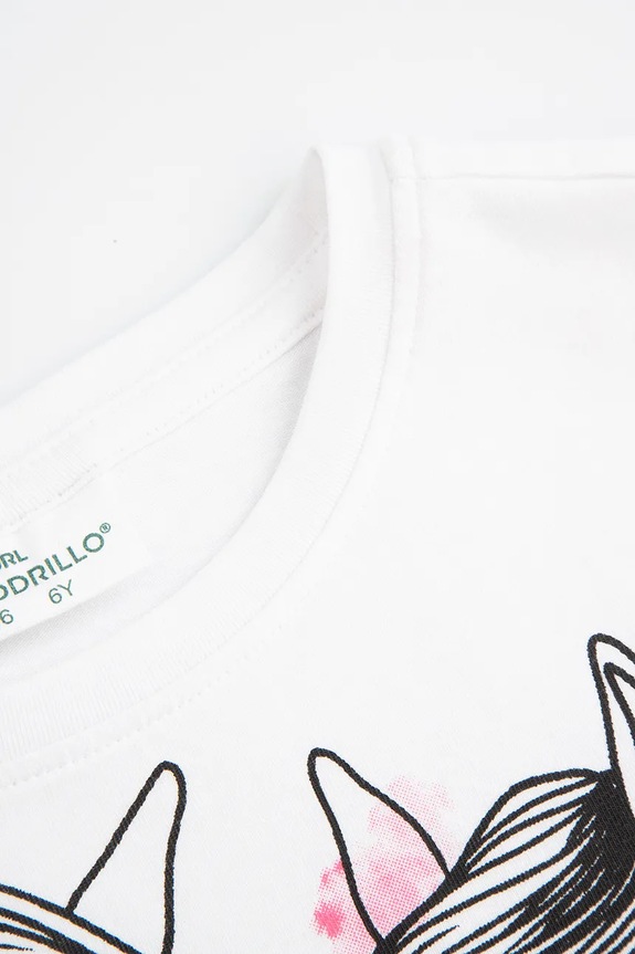 Dziewczynka Coccodrillo longsleeve dziecięcy WC5143101NGK biały