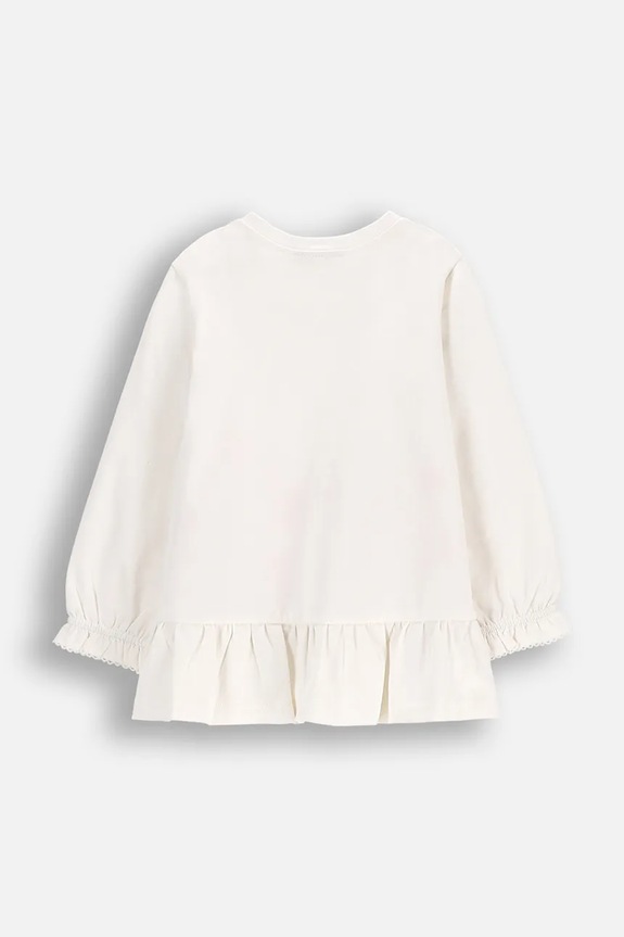 Dětské tričko s dlouhým rukávem Coccodrillo WC5143103NGN béžová SS25