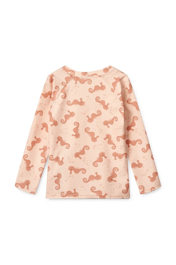 Liewood gyerek hosszúujjú fürdőruha felső Noah Printed Longsleeve Swim Tee LW19977 narancssárga SS25