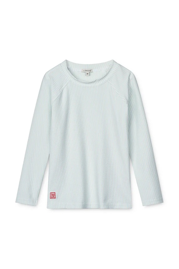 Παιδικό μακρυμάνικο πουκάμισο κολύμβησης Liewood Noah Seersucker Longsleeve Swim Tee LW19978 μπλε SS25