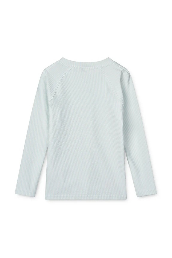 Αγορίστικα Παιδικό μακρυμάνικο πουκάμισο κολύμβησης Liewood Noah Seersucker Longsleeve Swim Tee LW19978 μπλε