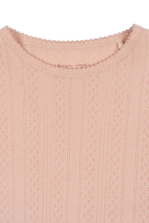 Chłopiec Konges Sløjd longsleeve bawełniany dziecięcy MINNA BLOUSE GOTS KS102814 różowy