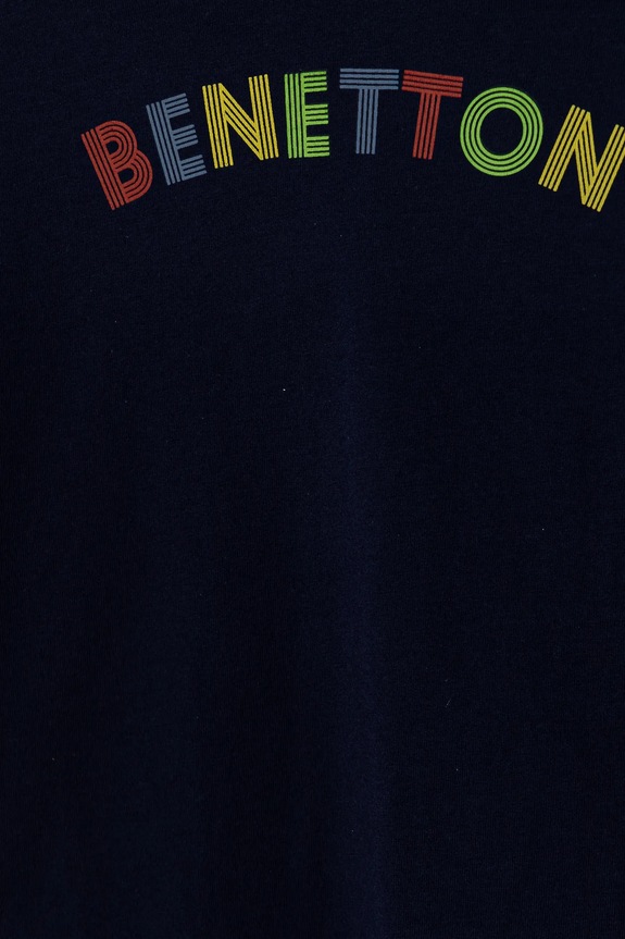 Chłopiec United Colors of Benetton longsleeve bawełniany dziecięcy 3I1XG10HS.P.Seasonal granatowy