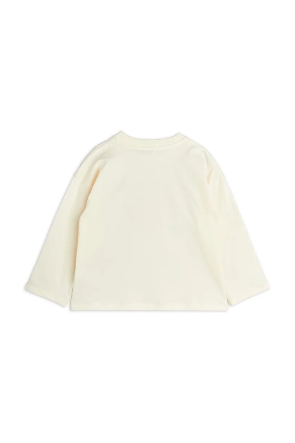 Mini Rodini longsleeve bawełniany dziecięcy Arrowed heart 2522012511 beżowy SS25