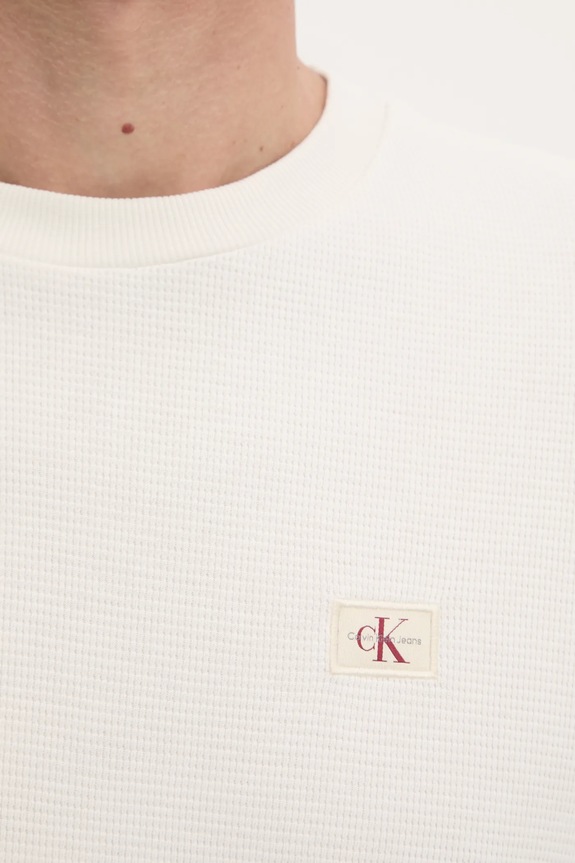 Calvin Klein Jeans pamut hosszúujjú J30J327117 bézs