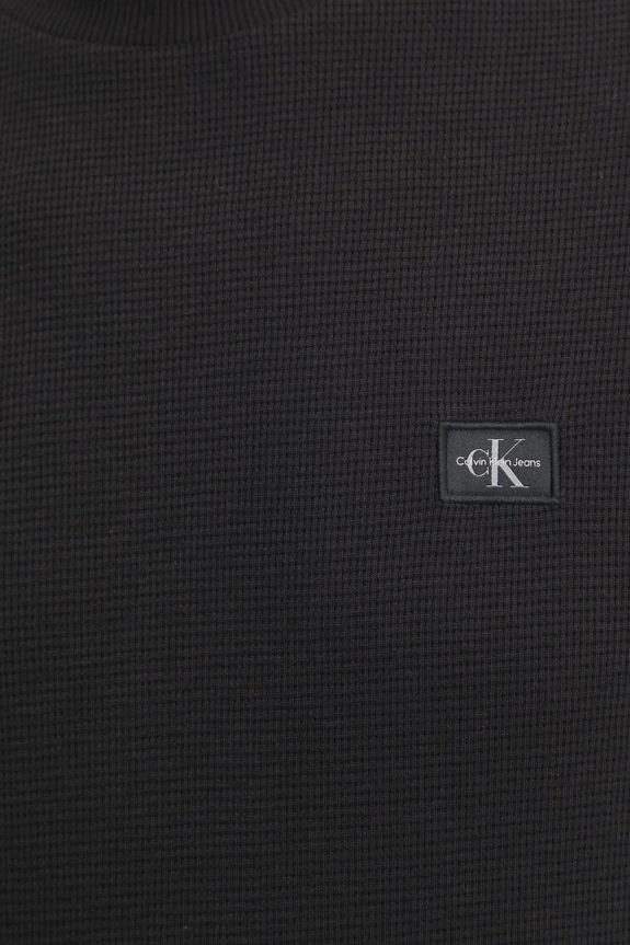 Calvin Klein Jeans pamut hosszúujjú J30J327117 fekete