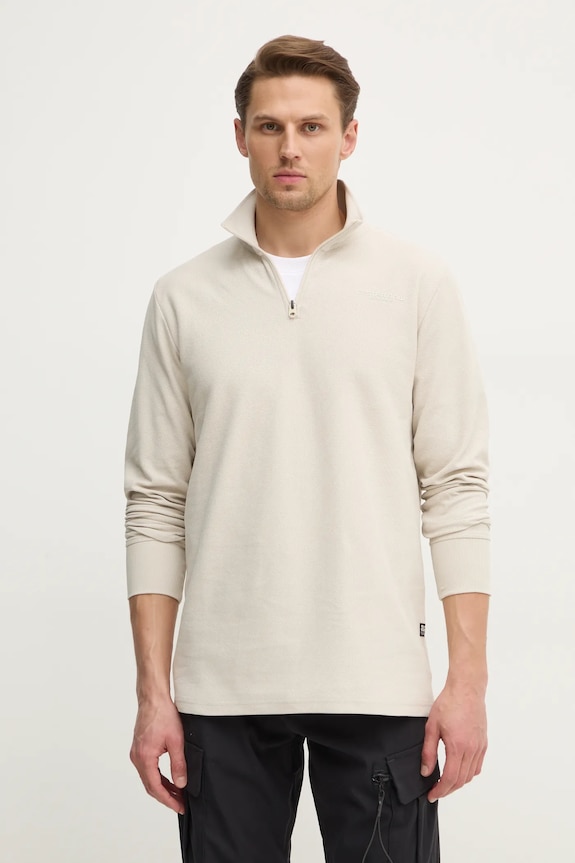 G-Star top a maniche lunghe in cotone sovrastampa beige D26452.D617