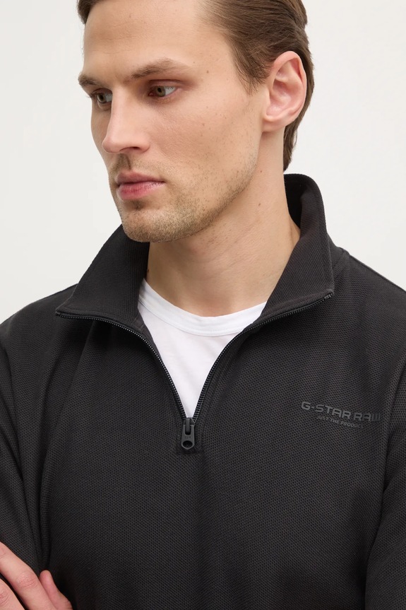 G-Star longsleeve bawełniany czarny D26452.D617