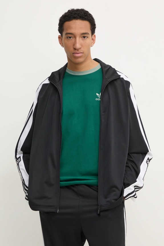 Tričko s dlouhým rukávem adidas Originals 3-Stripes zelená JD0540