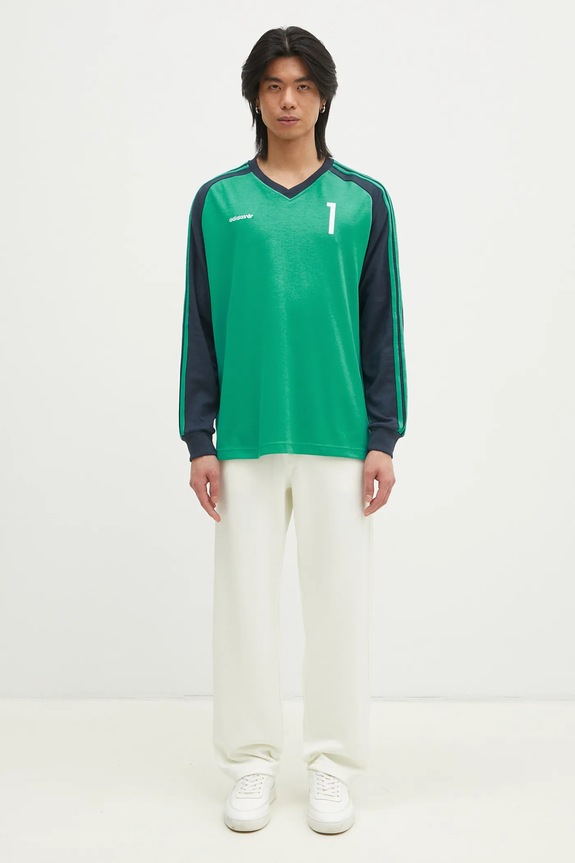 Лонгслів adidas Originals JERSEY JC8373 зелений