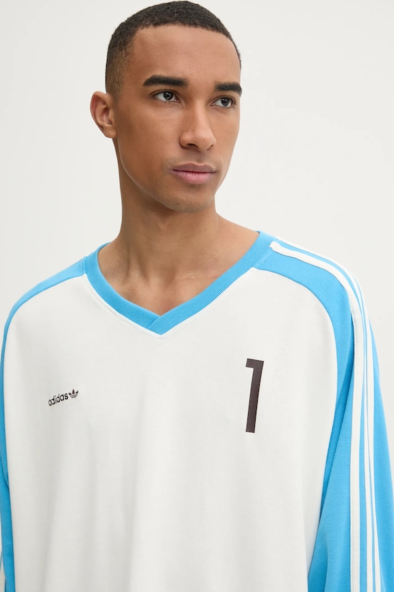 Tričko s dlouhým rukávem adidas Originals JERSEY béžová JC8374