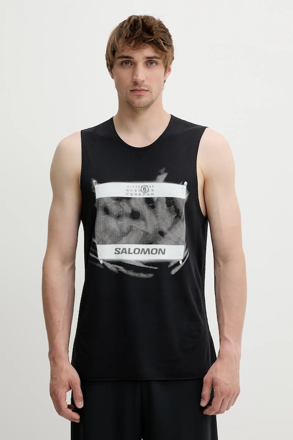 MM6 Maison Margiela t-shirt sovrastampa nero SH0NL0005.M20101