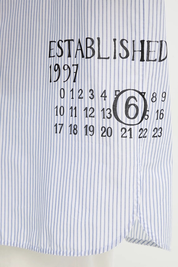 Pamučna košulja MM6 Maison Margiela SH0DT0014.M35251 bijela