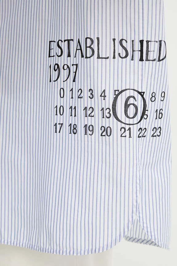 Pamučna košulja MM6 Maison Margiela SH0DT0014.M35251 bijela