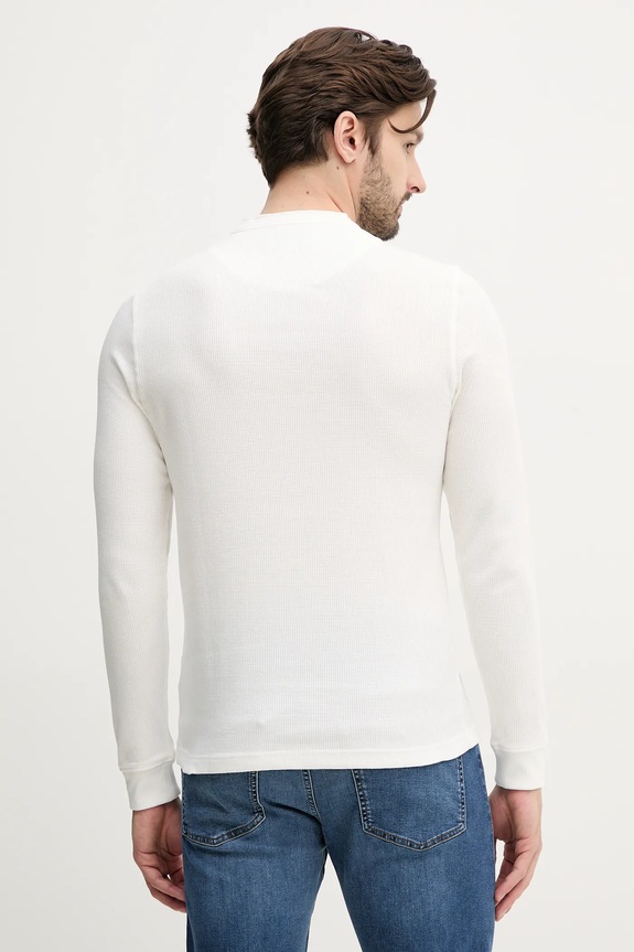 Odzież Lacoste longsleeve TH0035 biały