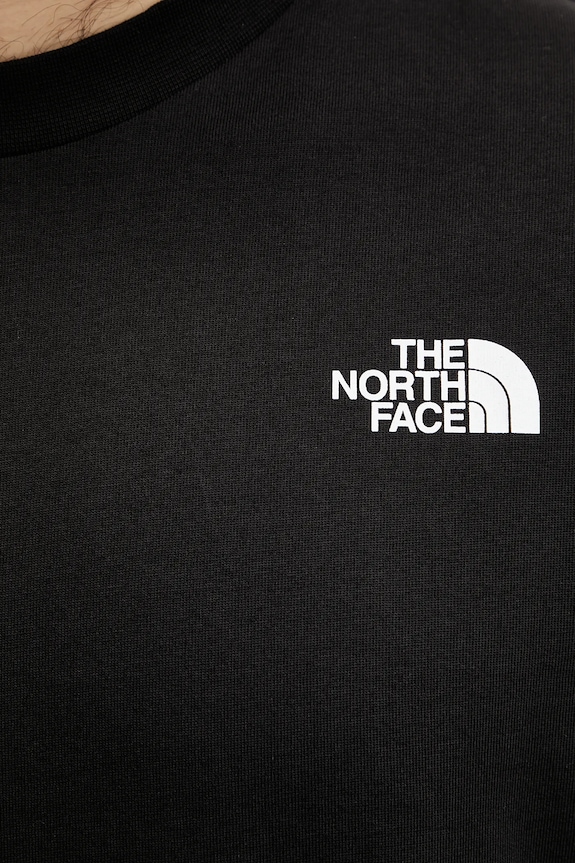 Bombažna majica z dolgimi rokavi The North Face TNF X NSE NF0A8C3ZJK31 črna